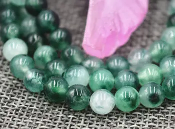 El envío libre de jade Budista blanco verde 108 Perlas de Oración Mala de la Pulsera del Collar de 6mm