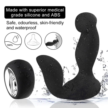 El punto G de la estimulación del clítoris y el control remoto inalámbrico vibrador vaginal de la próstata masajeador anal consolador juguete del sexo
