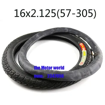 Envío gratis de alta calidad de 16*2.125 inche tubo interior y el neumático se ajusta a Muchas de Gas Scooters Eléctricas y e-Bike