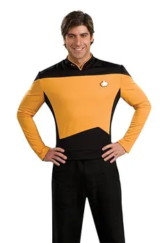Estrella TNG La Próxima Generación Trek Rojo Amarillo Azul de la Camisa de Uniforme de Traje de Cosplay Para los Hombres Abrigo Fiesta de Halloween