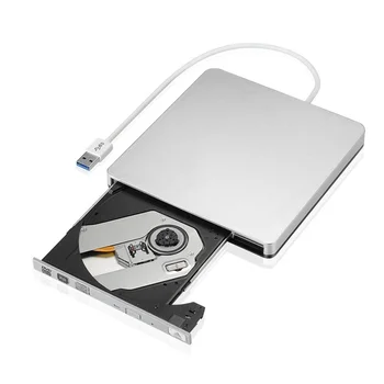 Externo Slim USB 3.0 Grabadora de DVD DVD-RW VCD CD RW Quemador Unidad Superdrive Portátil para Apple Mac Pro Aire ordenador iMAC L