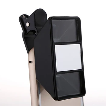 Externo Universal Clip de lentes 3D Mini Fotografía Estéreo Visión de la Lente de la Cámara para Samsung para HTC Huawei Smartphone de la Lente
