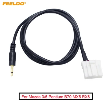 FEELDO 20Pcs Coche de 3,5 mm AUX Cable de Audio Para Mazda 3/6 Pentium B70 MX5 RX8 Macho Cable de Interfaz del Adaptador de Cableado #FD1623