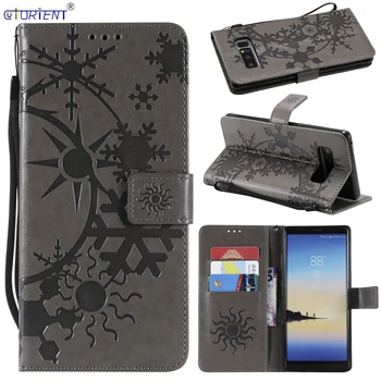 Flip Case Para Samsung Galaxy Note 8 Note8 Cartera de Cuero Cubierta del Parachoques SM N950F N950FD N950H N950U N950F/DS Ranura de la Tarjeta de Teléfono de la Bolsa de