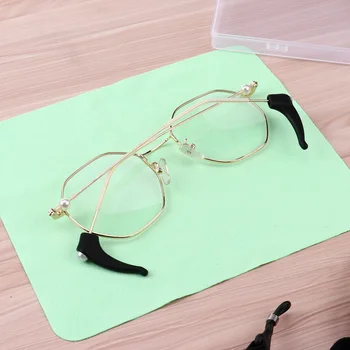 Gafas Conjunto de Herramientas Anti Deslizamiento de las Gafas de la Cadena de Cuerda con Silicona Apretones de Retención Ganchos Portátil Gafas Gafas de sol Kit de Reparación