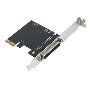 Gran-P Industrial PCIe Paralelo IEEE 1284 Controlador de la tarjeta vertical PCI express a DB25 impresora LPT de Expansión adaptador de