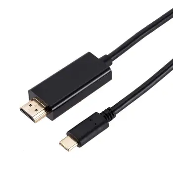 Grwibeou USB a HDMI Cable Adaptador de 4k a 30hz USB 3.1 a Adaptador HDMI de Tipo C Convertidor de HDMI para PC, HDTV de Pantalla negro