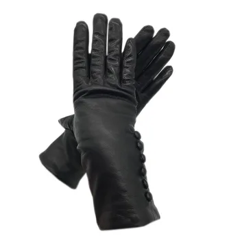 Guantes de cuero de 2020 nuevo negro de piel de oveja guantes de cuero de la moda de guantes de invierno cálido envío gratuito de conducción de cuero de cóm