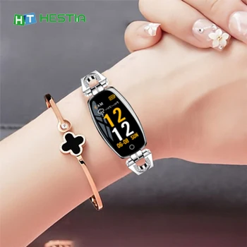H8 Reloj Inteligente de la mujer 2020 Impermeable de los relojes inteligentes de Monitorización de Frecuencia Cardíaca Bluetooth Fitness Pulsera Smartwatch regalo KW10