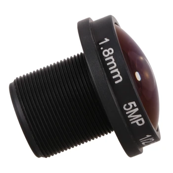 HD ojo de pez cctv de la lente de 5MP 1.8 mm M12*0.5 montaje de 1/2.5 F2.0 180 grados para la vigilancia de vídeo de la cámara cctv de lentes