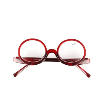 HERVI Rotación de Aumento de Maquillaje Gafas de Lectura de las Mujeres Plegable de Concha de Cosméticos de la Presbicia y Lentes Anciano Unisex