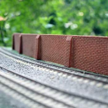 HO N Escala de Tren de Ferrocarril Modelo de Protección de la Pendiente de Tren de Pared Accesorios