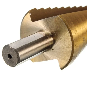 HSS broca Paso de taladro Cónico de Titanio para el taladro destornillador 4-32mm