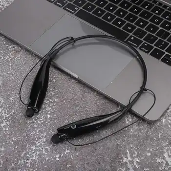 HV 800 banda para el cuello Auriculares Bluetooth Inalámbrico Portátil Retráctil de Sonido Estéreo de Reducción de Ruido auriculares de botón magnético
