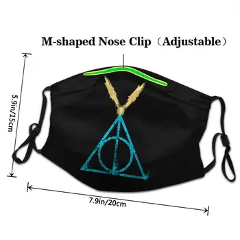 Harry Amor-Potter Reliquias de la Muerte máscaras para el germen de protección para adultos mascarilla con filtro reutilizable uxury diseñador
