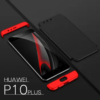Huawei P10 Caso P10Plus 360 de Protección de Cuerpo Completo la Cubierta Mate Duro Caso para Huawei P10 VTR L09 L29 Bolsas de Teléfono de la Cubierta a prueba de Golpes