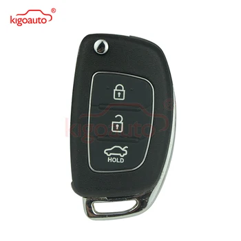 I20 I30 Elantra Génesis flip clave shell 3 botón para Hyundai kigoauto