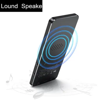 IQQ T2 Bluetooth 4.2 Reproductor de MP3 sin pérdida de 40GB de alta fidelidad de Audio Portátil Walkman Con la Radio de FM EBook Grabadora de Voz, Reproductor de Música MP3