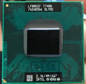 Intel Core 2 Duo T7400 CPU SL9SE B2 Portátil procesador PGA 478 cpu funcionando correctamente