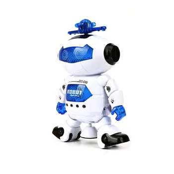 Inteligente De Viento De Rotación Deslumbrante Bailarina De La Interacción Padres-Hijos Robot Espacio De Baile De Robot Blanco