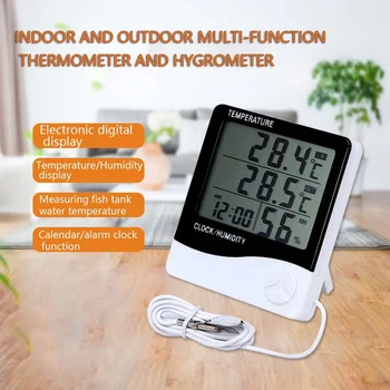 Interior Electrónicos Conveniente Sensor de Temperatura del LCD Digital Termómetro Higrómetro Bebé de Temperatura Y Medidor de Humedad