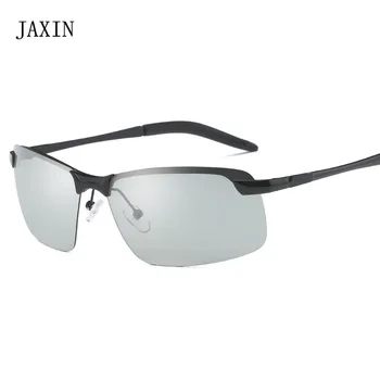 JAXIN Nueva Tendencia de Gafas de sol de los Hombres de la personalidad tire el viento fresco Gafas de Sol Señor al aire libre polarizadas de color gafas UV400 zonnebril heren