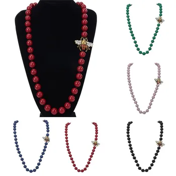JEROLLI Maxi Declaración de Largos Collares de Perlas Collar de la Moda de Primavera de Acrílico Geométricas Colgante de Collar Collar para las Mujeres