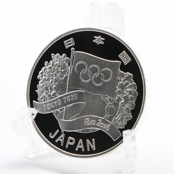 Japón Olímpicos de 2020 Juego de Plata Chapado en Oro de la moneda de recuerdo monedas conmemorativas de regalo Tokoy