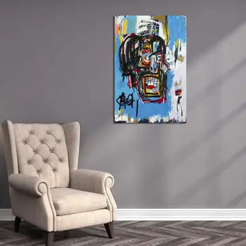 Jean Michel Basquiat Cartel de Arte de la Pared de la Lona de Pintura de carteles y Fotografías para Oficina, Hospital, Sala de estar Dormitorio Decoración