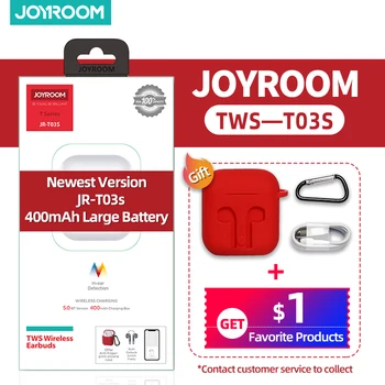 Joyroom T03S Bluetooth Auricular TWS Estéreo de Auriculares Deportivos Verdadero Inalámbrico de Auriculares En la oreja los Auriculares W/ Micrófono Para Todos los Smart Teléfono Celular