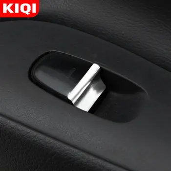KIQI 7Pcs/Set ABS Cromo del Coche de la Ventana de la Puerta Interruptor de Elevación Cubierta del Botón de ajuste para el Nissan Juke 2016 2017 2018 2019 2020 Accesorios