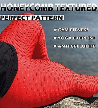 KIWI RATA Mujeres con Pliegues de Levantamiento de Glúteos Polainas de Cintura Alta Pantalones de Yoga con Textura Crujir Botín de Entrenamiento de las Mallas de Correr de Fitness Polainas