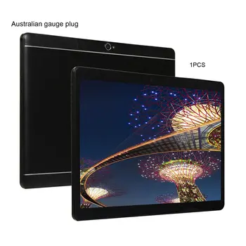 KT107 Agujero Redondo de la Tableta de 10.1 Pulgadas de alta definición de Pantalla Grande Android Versión 8.10 de la Moda Portátil Tablet 1G+8G Negro Tablet Negro Enchufe de EE.UU.