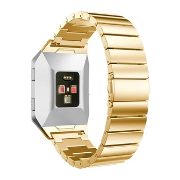 KTAB Correa de Reloj Para Fitbit Iónica de la Banda Ajustable de Acero Inoxidable de Metal de Reemplazo de Pulsera De Fitbit Reloj Inteligente Accesorios