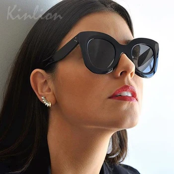 Kinlion de Ojo de Gato de las Mujeres Gafas de sol de Marca de Diseñador de la Vendimia de Plástico Femenino Cateye Gafas de Sol para los Hombres Oculos Gafas De Sol Mujer 2020