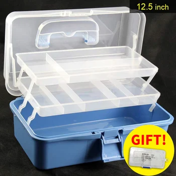 LAOA Doblado Toolsbox de Trabajo-caja de colores Plegable de la Caja de herramientas de la Medicina de Gabinete de Manicura Kit de Workbin Para el Almacenamiento