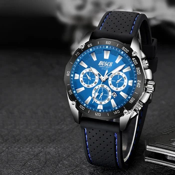 La Marca de lujo del Reloj de los Hombres Relojes de los Deportes Impermeable Fecha de Cuarzo para Hombre reloj Militar, reloj de Pulsera de Reloj Masculino Relogio Masculino 2020