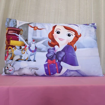 La Princesa de Disney farsa Almohada para Niños Dormitorio Decoración de las Niñas ropa de Cama Fundas de Almohada 1 pieza caso de los Niños 3D Patrón de Shell 48*74cm