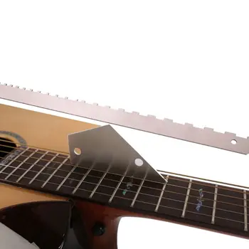 La guitarra en el Cuello con Muesca de Borde Recto Traste Regla de Guitarra Rocker Luthier de Instrumentos de Piezas Q1FF