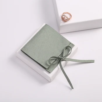 La microfibra de la Bolsa de Terciopelo de la Joyería Presenta las Bolsas para los Pendientes del Collar de la Navidad de la Joyería de Regalo de Boda Paquete Personalizado