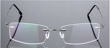 La moda de Titanio de gafas de prescripción de los hombres Sin la miopía gafas de mujeres Miopía Gafas terminado de anteojos -0.50 -6.00