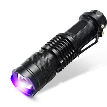 La pesca de la Linterna de LED de la Herramienta de Luz Púrpura Q5 LED Linterna Para Volar atado Zumbador Insecto Ninfa UV Adhesivo de Curado de Pesca Moscas Haciendo
