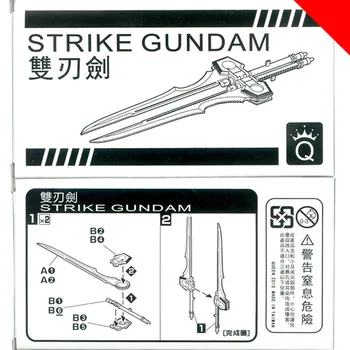 La reina espada de Doble filo para Bandai HG RG 1/144 GAT-X105 Strike Gundam*