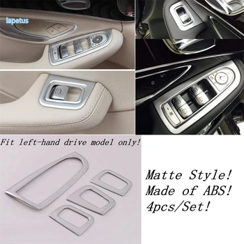 Lapetus Mate Interior Reinstale el Kit de Elevación Botón de Faro / Freno de mano / Copa de la Cubierta del soporte de ajuste Para el Mercedes-Benz GLC X253 2016 - 2020