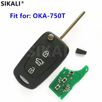 Las teclas del control remoto para Hyundai Modelo Número OKA-750T Coche Transmisor 433MHz ASSY xxx-433-UE-xx