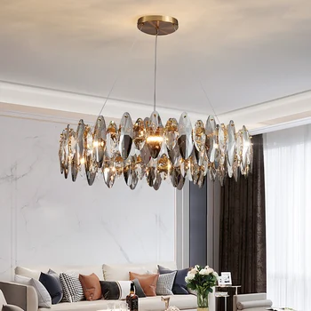 Led moderna lámpara de Araña para la sala de estar 2020 Decoración de Comedor Dormitorio Ronda/Rectángulo de Cocina, iluminación de Interiores
