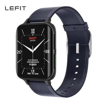 Lefit de Llamada Bluetooth Smart Watch Hombres Mujer Impermeable Smartwatch MP3 Juego de ritmo cardíaco fitness tracker Para Android IOS