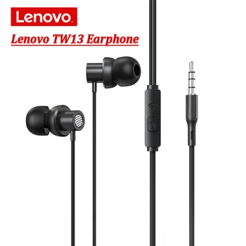 Lenovo HE08 Auriculares Auriculares de Bluetooth Impermeable de alta fidelidad Estéreo de Auriculares con Micrófono Y TW13 3.5 MM Deporte Auriculares