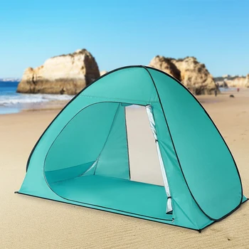 Lixada Automática de la Carpa de Playa UPF50+ Protección UV Pop-Up Tienda de campaña de Sol Refugio de Cabaña para 2 a 3 Persona Playa Sombra Sunshelter