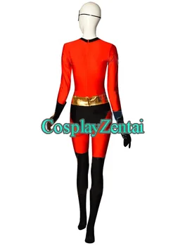 Los Increíbles 2 Elastigirl Spandex Mujer Ajustada Disfraz de Superhéroe F ree Envío de Disfraces de Halloween para mujer